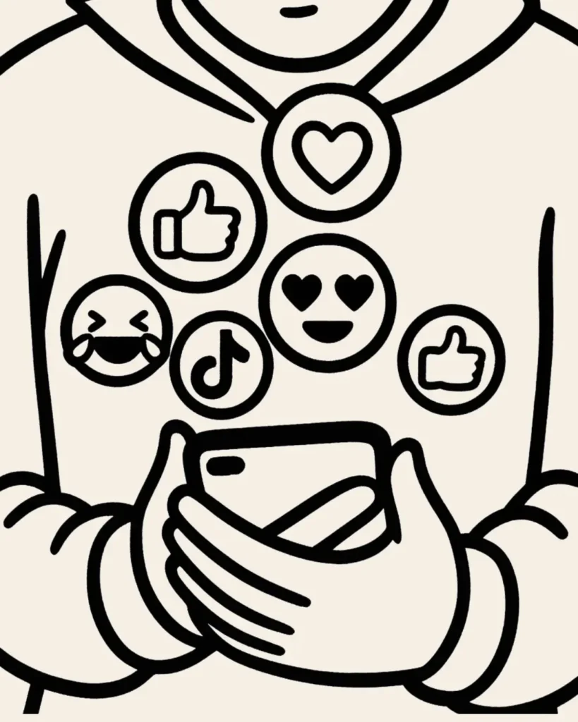 line art of emojis by Best Freelance Digital Marketer in Thrissur